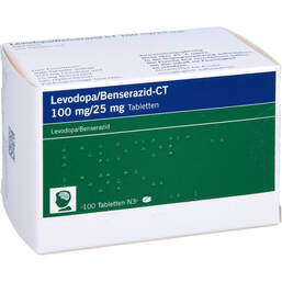 Abbildung: Levodopa Benserazid-CT 100 mg / 25 mg Tabletten 100 St, Tabletten PZN 01126772