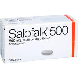 Abbildung: Salofalk 500 magensaftresistente Tabletten 50 St, Tabletten magensaftresistent PZN 01128831