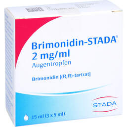 Abbildung: Brimonidin STADA 2 mg / ml Augentropfen 3X5 ml, Augentropfen PZN 01130756
