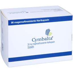 Abbildung: Cymbalta 30 mg magensaftresistente Hartkapseln 98 St, Magensaftresistente Hartkapseln PZN 01138829