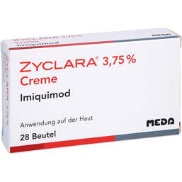 Abbildung: Zyclara 3,75% Creme Sachets 28 St, Creme PZN 01140430