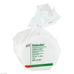 Abbildung: Zemuko Kompresse gerollt 10mx15 1 St, Kompressen PZN 01144014