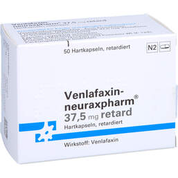 Abbildung: Venlafaxin neuraxpharm 37,5 mg retard Kapseln 50 St, Retard-Kapseln PZN 01147018