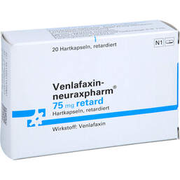 Abbildung: Venlafaxin neuraxpharm 75 mg retard Kapseln 20 St, Retard-Kapseln PZN 01147082