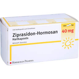 Abbildung: Ziprasidon Hormosan 40 mg Hartkapseln 100 St, Hartkapseln PZN 01154596
