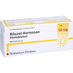 Abbildung: Riluzol Hormosan 50 mg Filmtabletten 56 St, Filmtabletten PZN 01155182