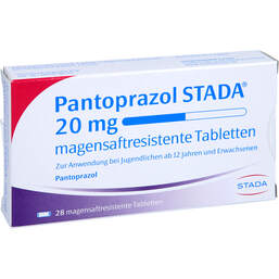 Abbildung: Pantoprazol STADA 20 mg magensaftresistent Tabletten 28 St, Tabletten magensaftresistent PZN 01162199