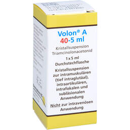 Abbildung: Volon A 40 Injektionsflaschen 1X5 ml, Injektionsflaschen PZN 01163187