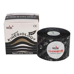 Abbildung: Kinesiotape Nasara 5cmx5m schwarz Pflaster, 1 St PZN 01164554