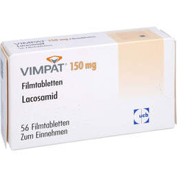 Abbildung: Vimpat 150 mg Filmtabletten 56 St, Filmtabletten PZN 01174133