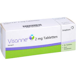 Abbildung: Visanne 2 mg Tabletten 3X28 St, Tabletten PZN 01174937