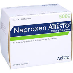 Abbildung: Naproxen Aristo 500 mg Tabletten 100 St, Tabletten PZN 01175753