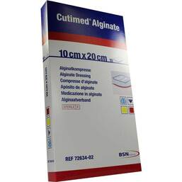 Abbildung: Cutimed Alginate Alginatkompressen 10x20cm 10 St, Kompressen PZN 01179099