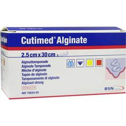 Abbildung: Cutimed Alginate Alginattamponade 2,5x30cm 5 St, Tamponaden PZN 01179107