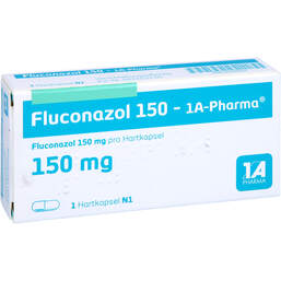Abbildung: Fluconazol 150 1A Pharma Hartkapseln 1 St, Hartkapseln PZN 01191657