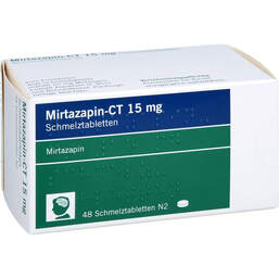 Abbildung: Mirtazapin-CT 15 mg Schmelztabletten 48 St, Schmelztabletten PZN 01201947