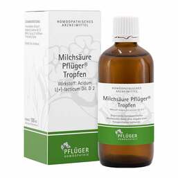 Abbildung: Milchsäure Pflüger Tropfen Tropfen, 100 ml PZN 01222406