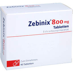 Abbildung: Zebinix 800 mg Tabletten 90 St, Tabletten PZN 01229928
