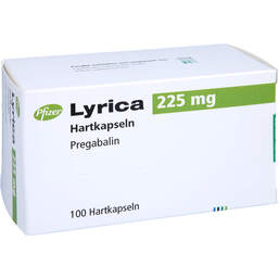 Abbildung: Lyrica 225 mg Hartkapseln 100 St, Hartkapseln PZN 01231836