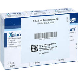 Abbildung: Xalacom Augentropfen 3X2.5 ml, Augentropfen PZN 01246594