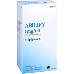 Abbildung: Abilify 1 mg / ml Lösung zum Einnehmen 150 ml, Lösung zum Einnehmen PZN 01250006