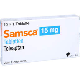 Abbildung: Samsca 15 mg Tabletten 10 St, Tabletten PZN 01253708