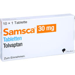 Abbildung: Samsca 30 mg Tabletten 10 St, Tabletten PZN 01253720