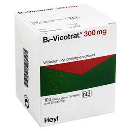 Abbildung: B6 Vicotrat 300 mg überzogene Tabletten Überzogene Tabletten, 100 St PZN 01254346