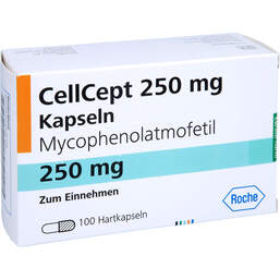 Abbildung: Cellcept 250 mg Kapseln 100 St, Hartkapseln PZN 01260453