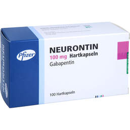 Abbildung: Neurontin 100 mg Hartkapseln 100 St, Hartkapseln PZN 01260594