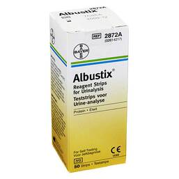 Abbildung: Albustix Teststreifen Teststreifen, 50 St PZN 01266154