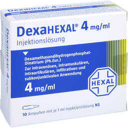 Abbildung: Dexahexal 4 mg / 1 ml Injektionslösung 10X1 ml, Injektionslösung PZN 01276885