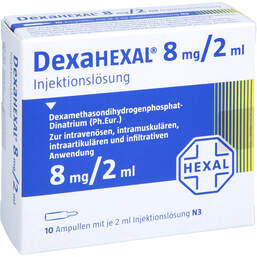 Abbildung: Dexahexal 8 mg / 2 ml Injektionslösung 10X2 ml, Injektionslösung PZN 01276945