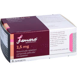 Abbildung: Femara 2,5 mg Filmtabletten 100 St, Filmtabletten PZN 01287819
