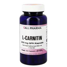 Abbildung: L-Carnitin 250 mg Kapseln Kapseln, 100 St PZN 01290483