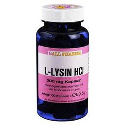 Abbildung: L-Lysin 500 mg GPH Kapseln 100 St, Kapseln PZN 01290595
