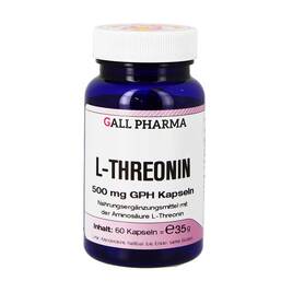 Abbildung: L-Threonin 500 mg GPH Kapseln 60 St, Kapseln PZN 01290678