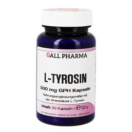 Abbildung: L-Tyrosin 500 mg GPH Kapseln 50 St, Kapseln PZN 01290690