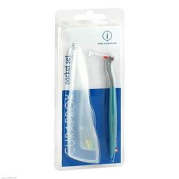 Abbildung: Curaprox Cps 457 Pocket Set Halter + 4 Bürstchen Zahnbürste, 1 St PZN 01292944