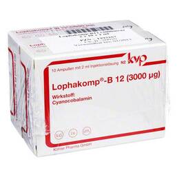 Abbildung: Lophakomp B 12 3000 µg Injektionslösung 20X2 ml, Injektionslösung PZN 01293257