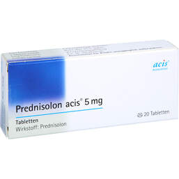 Abbildung: Prednisolon Acis 5 mg Tabletten 20 St, Tabletten PZN 01300402