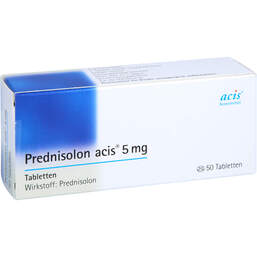 Abbildung: Prednisolon Acis 5 mg Tabletten 50 St, Tabletten PZN 01300419