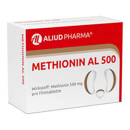 Abbildung: Methionin AL 500 Filmtabletten Filmtabletten, 50 St PZN 01300721