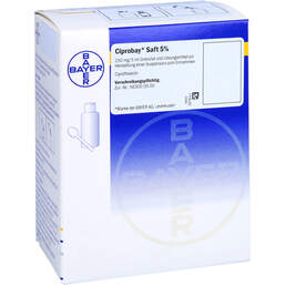 Abbildung: Ciprobay Saft 5% 100 ml, Trockensaft PZN 01311015