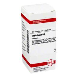 Abbildung: Phytolacca D 2 Tabletten Tabletten, 80 St PZN 01316998