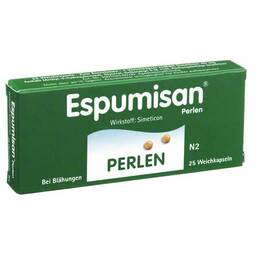 Abbildung: Espumisan Perlen Weichkapseln Weichkapseln, 25 St PZN 01320451