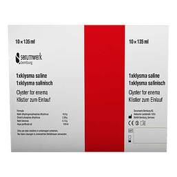 Abbildung: Klysma 1 x salinisch Klistiere, 10X135 ml PZN 01321054