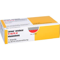 Abbildung: Lioresal intrathecal 10 mg Infusionslösung 20 ml, Infusionslösung PZN 01321893