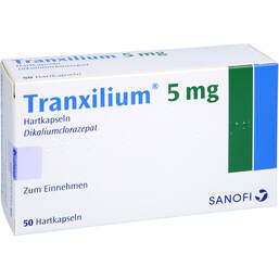 Abbildung: Tranxilium 5 mg Hartkapseln 50 St, Hartkapseln PZN 01330337