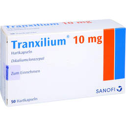 Abbildung: Tranxilium 10 mg Hartkapseln 50 St, Hartkapseln PZN 01330372